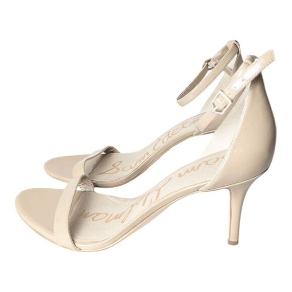 SAM EDELMAN Pattie Tan Patent Leather Heeled Sandals Size 10M - Picture 3 of 7